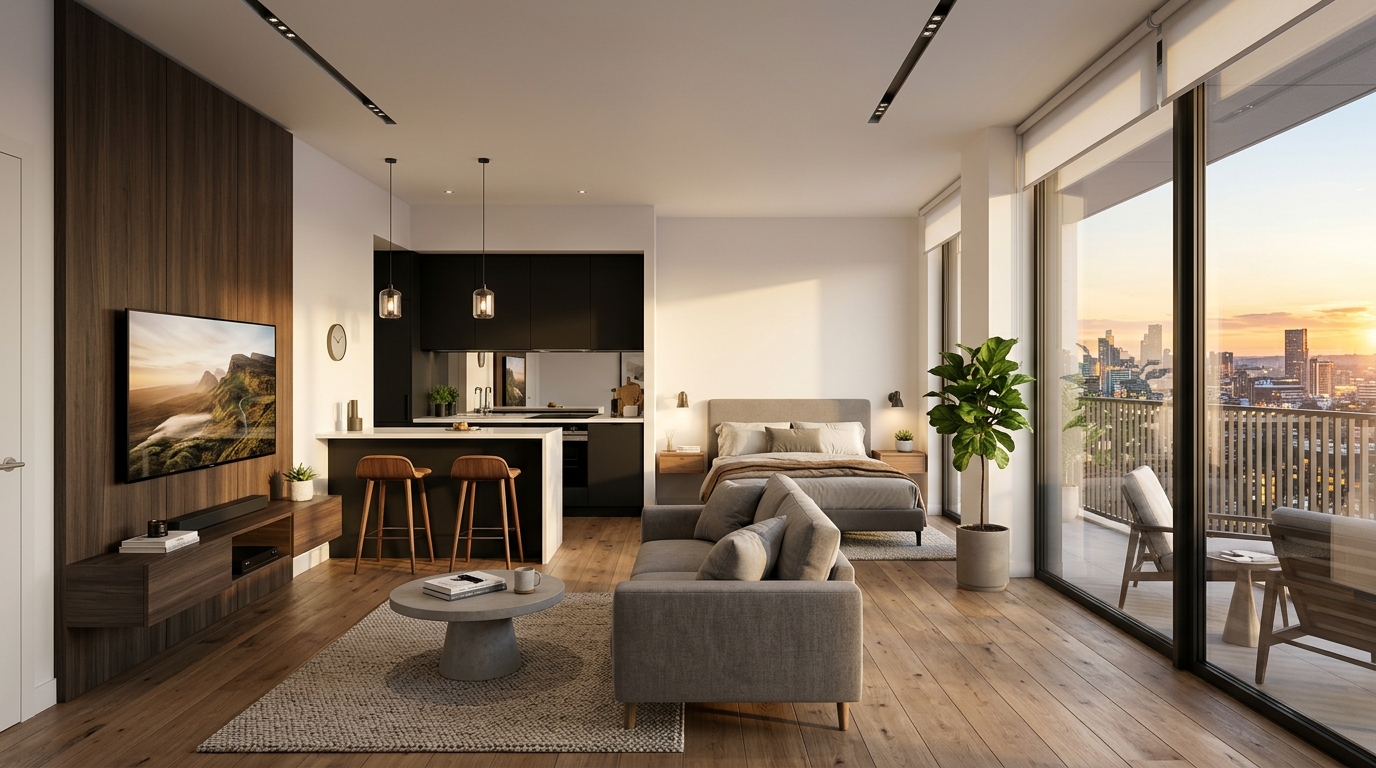 Studio Apartment Layout Plan
